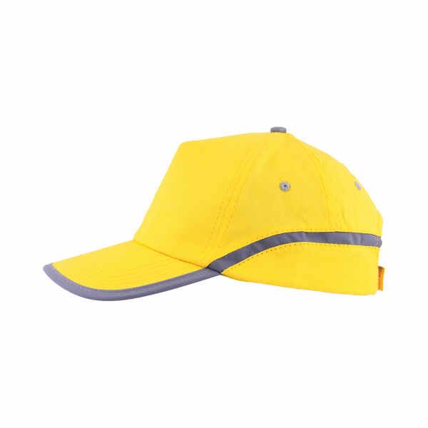 Cap 5 Panel mit reflektierendem Band und Klettverschluss