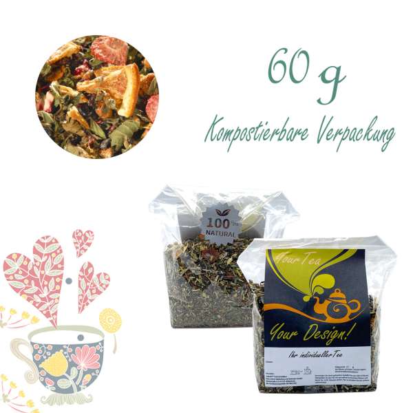 YuboFiT® Früchtetee HEDWIG LIEBT ERDBEERE UND MINZE