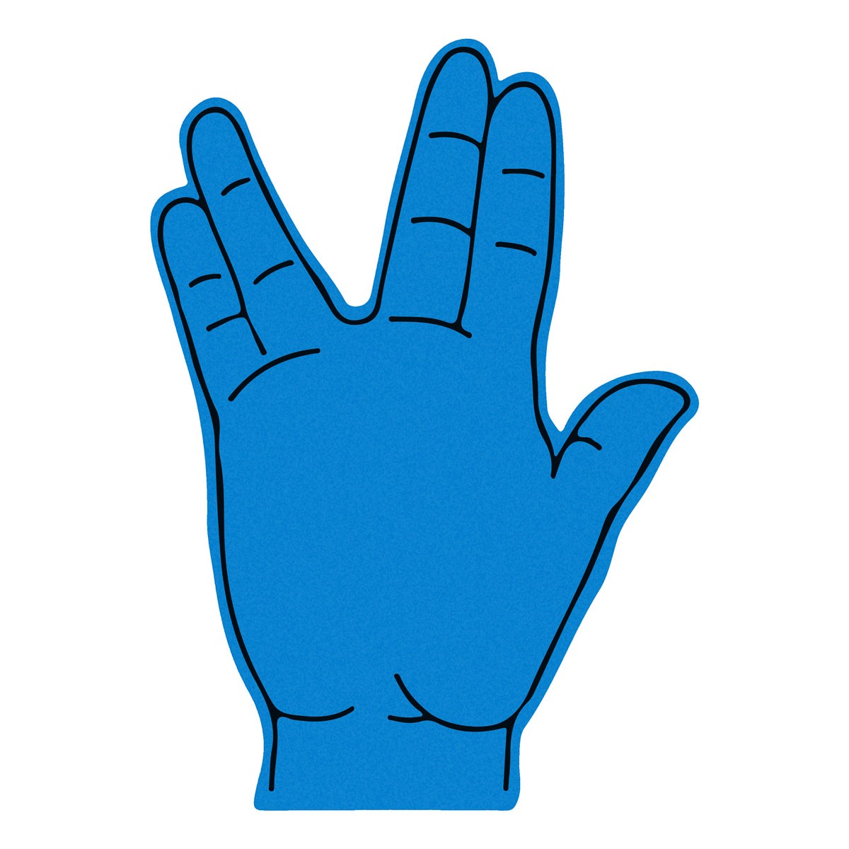 Winkehand aus Schaumstoff VULKANIER GRUß