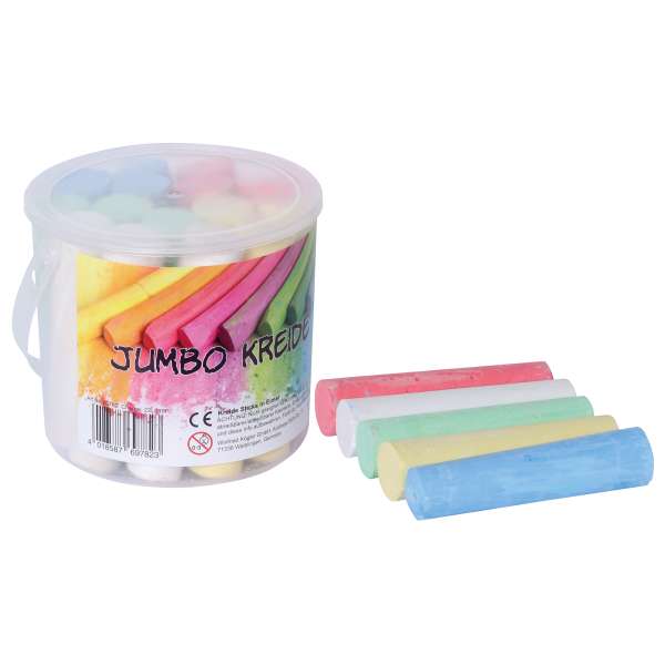 Straßenmalkreiden im Eimer (15 Stück)