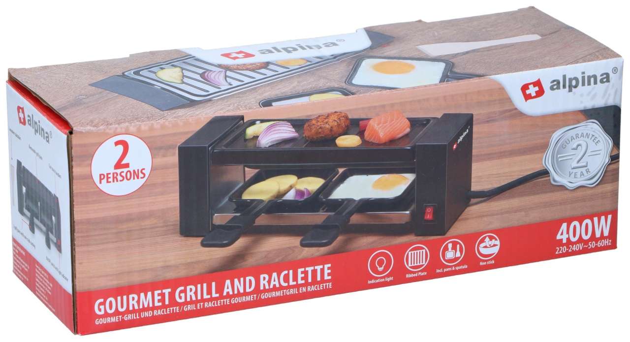 ALPINA Raclette Grill 230V 400W