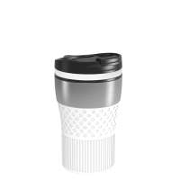 Becher silber, Ring weiß, Hülle weiß