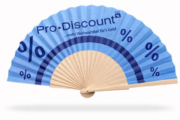 Holz-Fächer mit Druck auf Stoff