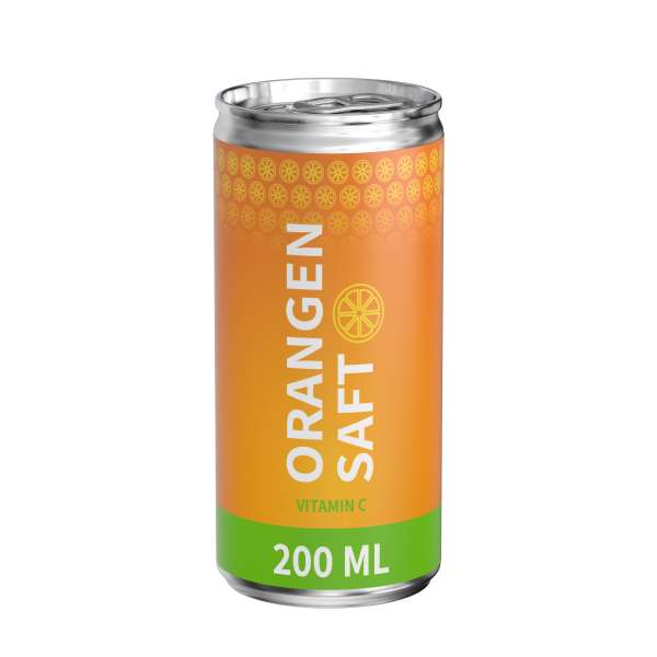 200 ml Bio Orangensaft (Dose) - (Exportware, pfandfrei)