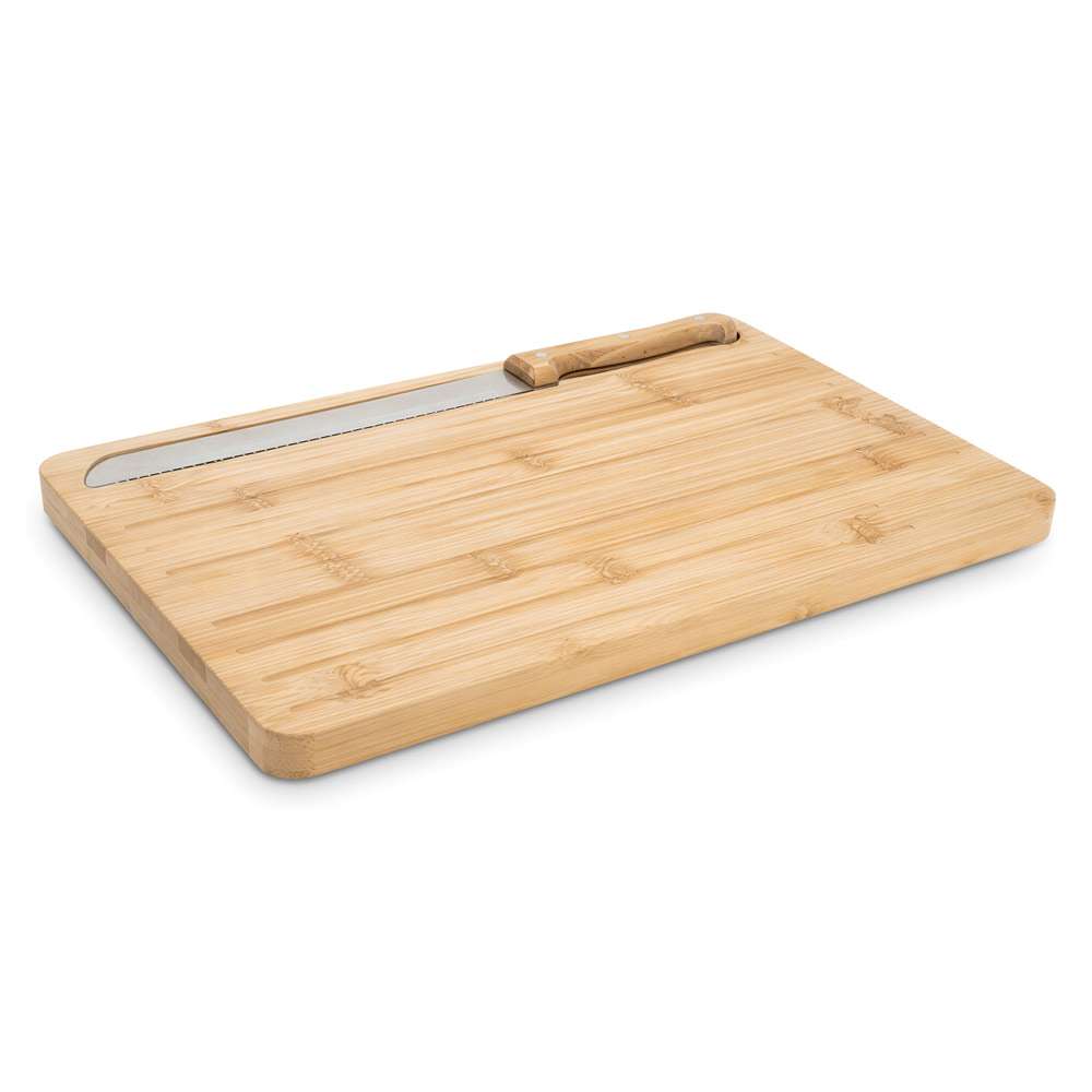 CATCHER Brotschneidebrett aus Bambus, inklusive Messer