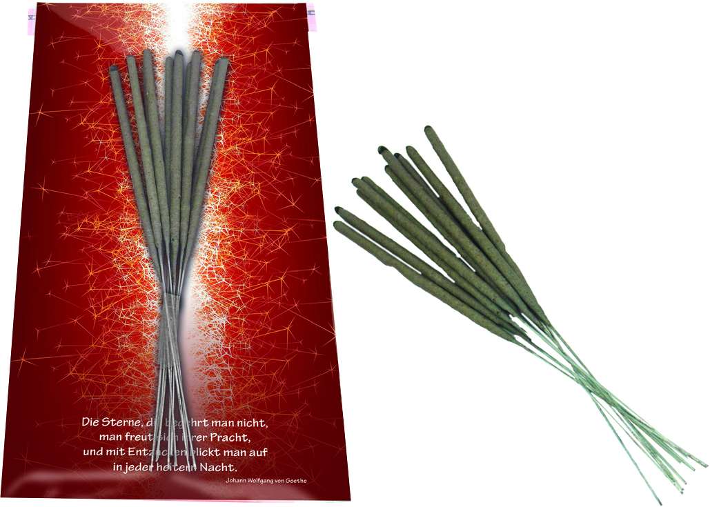 Weihnachtskarte Wunderkerzen