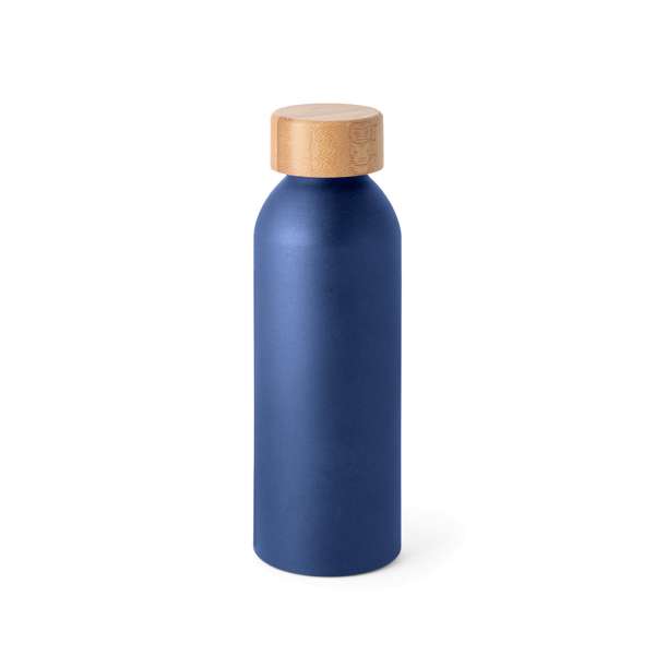 QUETA Aluminiumflasche mit Bambusdeckel 550 ml