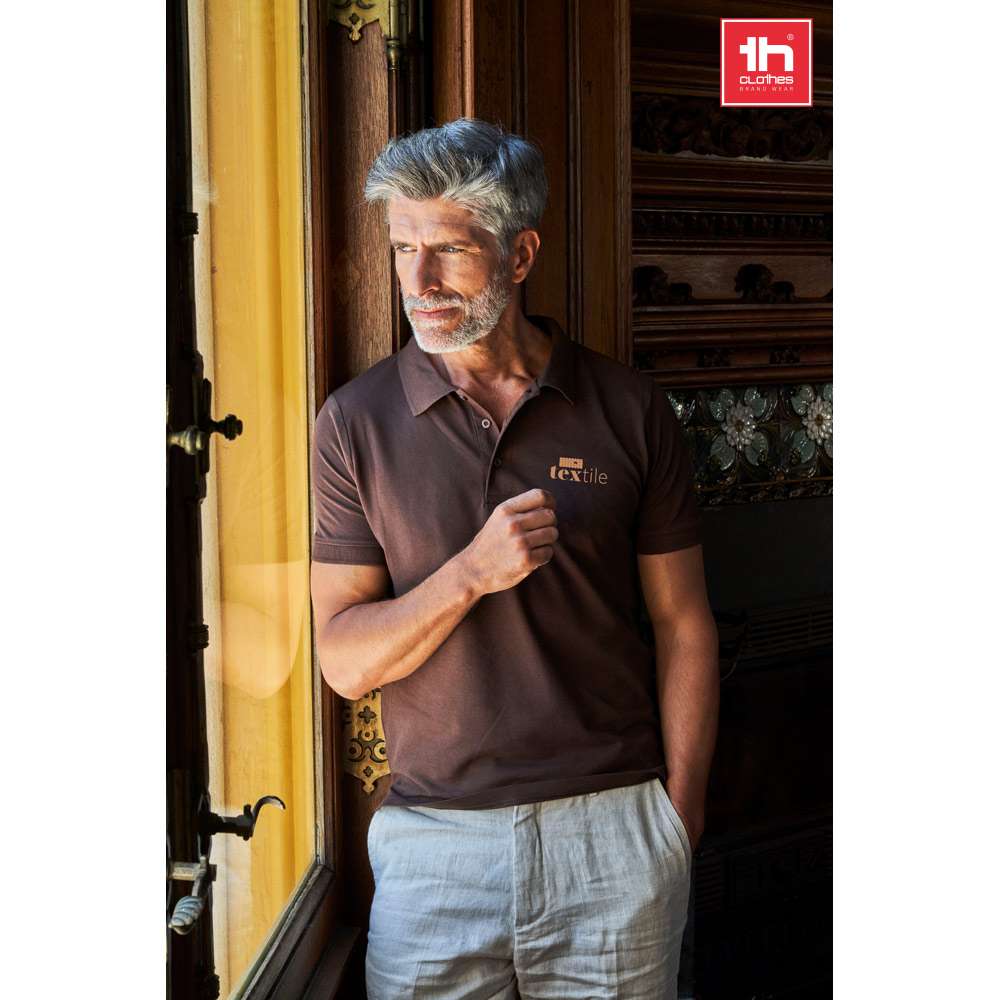 THC ADAM Kurzarm-Poloshirt aus Baumwolle für Herren