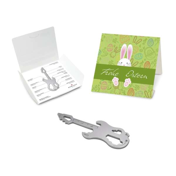 Geschenkartikel: ROMINOX® Key Tool Funktionen) im Motiv-Mäppchen Osterhase