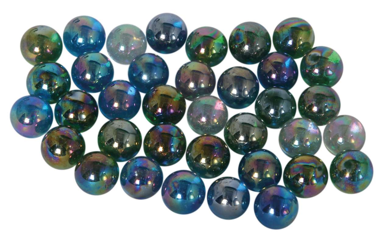 Glasmurmeln Aurora 22mm (ca. 75St.)