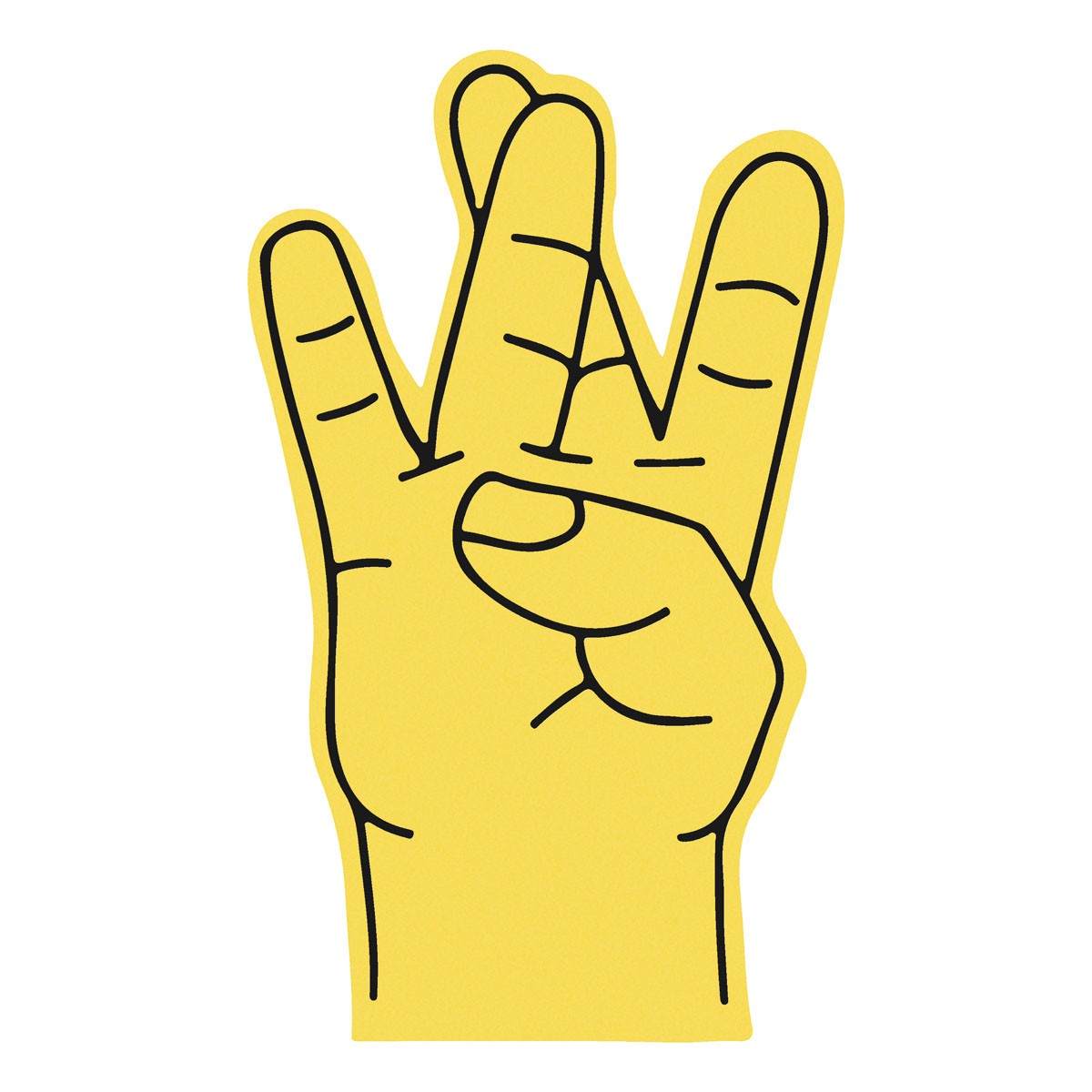 Winkehand aus Schaumstoff WESTCOAST