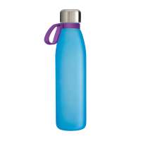 Flasche cyan, Ring lila