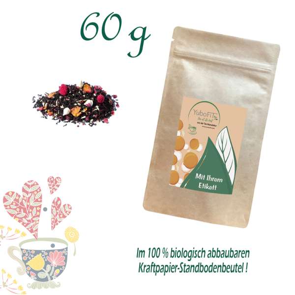 YuboFiT® Schwarzer Tee GROOVE WHITE NIGHT