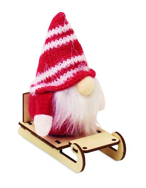 Wichtel auf Holzschlitten FROSTY SLEIGH
