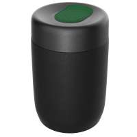 Pot schwarz, Deckel grün