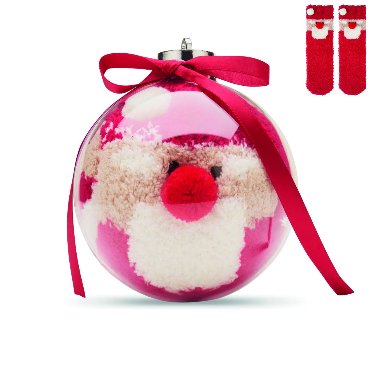 Weihnachtsbaumkugel mit Socken SNUG L