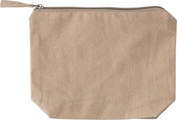 Kosmetiktasche aus recycelter Baumwolle (180 g / m²) Cressida