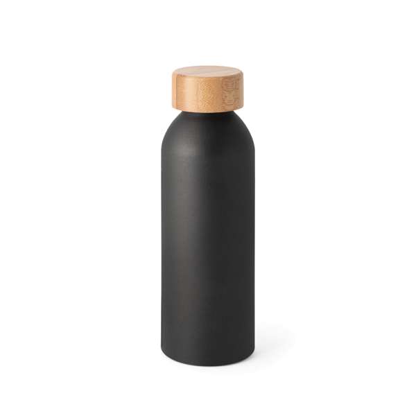 QUETA Aluminiumflasche mit Bambusdeckel 550 ml