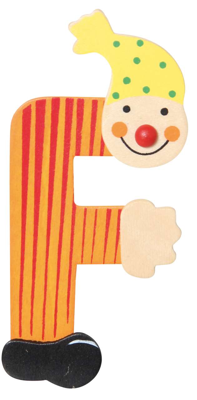 Buchstabe Clown F