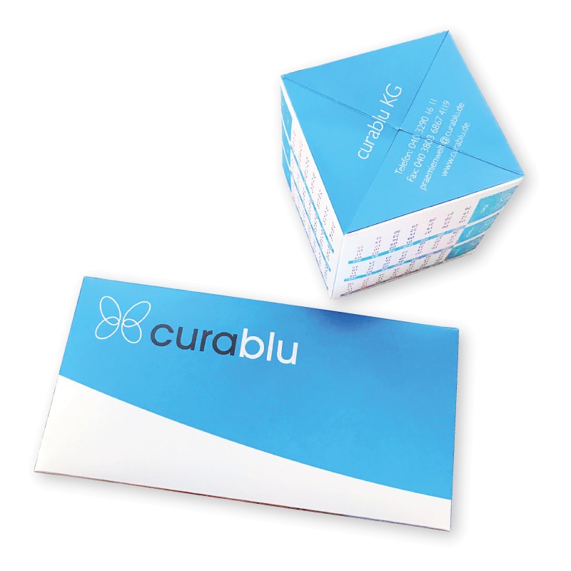 Pop-Up Cube in DIN lang Hülle - Springwürfel für Mailing