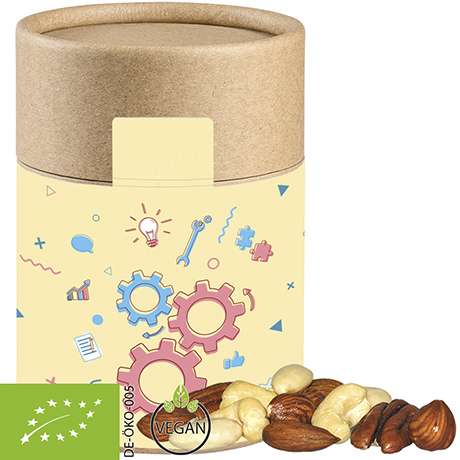 Bio NusskernMix, ca. 80g, Kraftpapierdose Midi