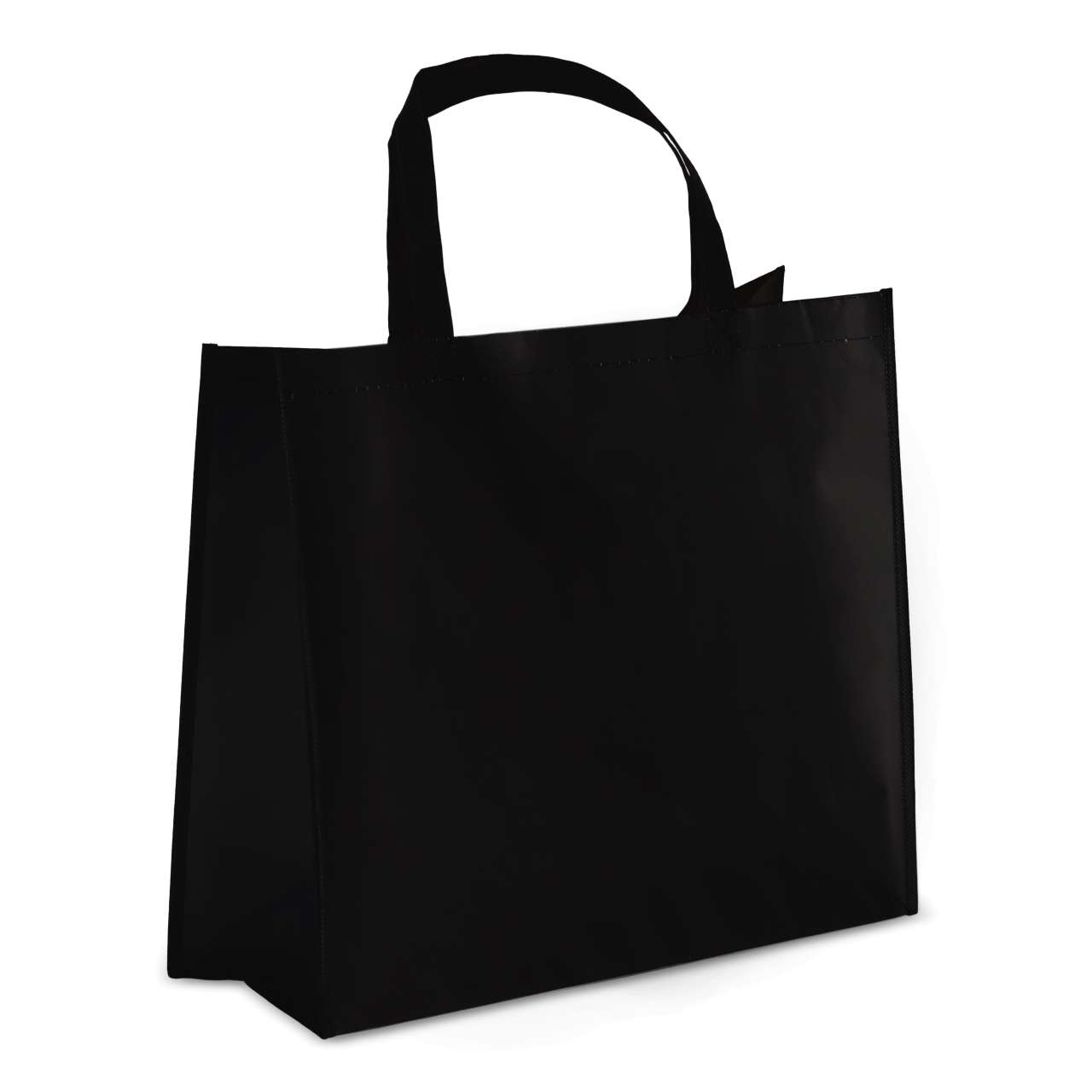 R-PET Tragetasche aus laminiertem Non Woven 40 x 16 x 35cm 105g / m²