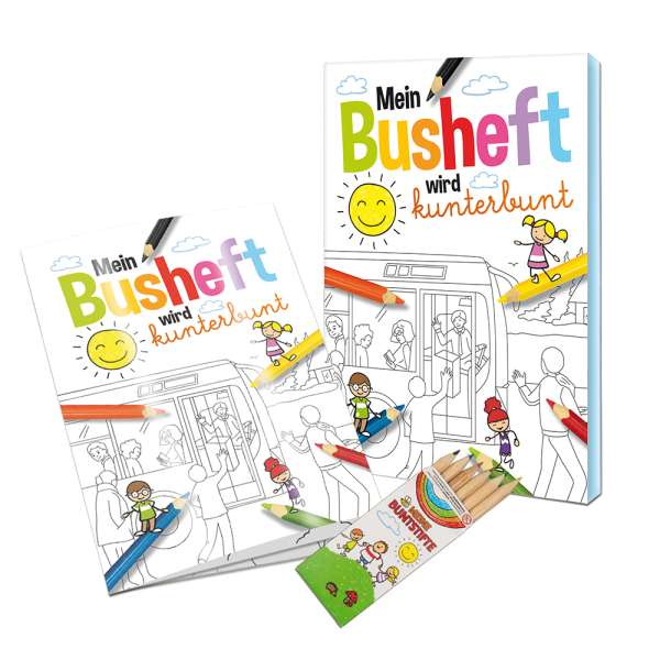 Malbuch / Mal-Set A6 - Bus