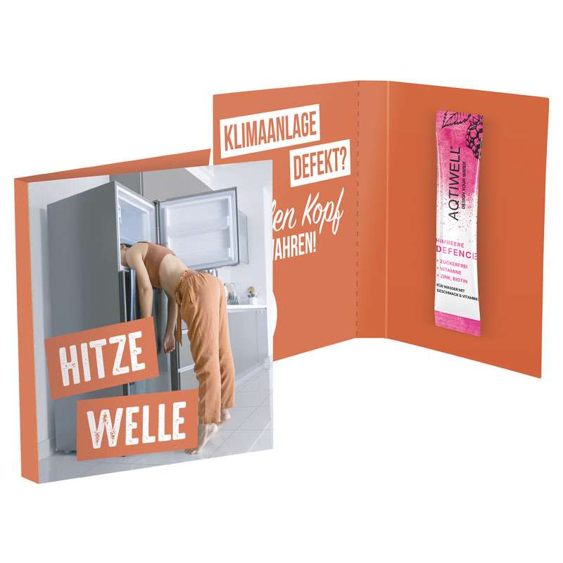 Werbekarte Midi, Aqtiwell®