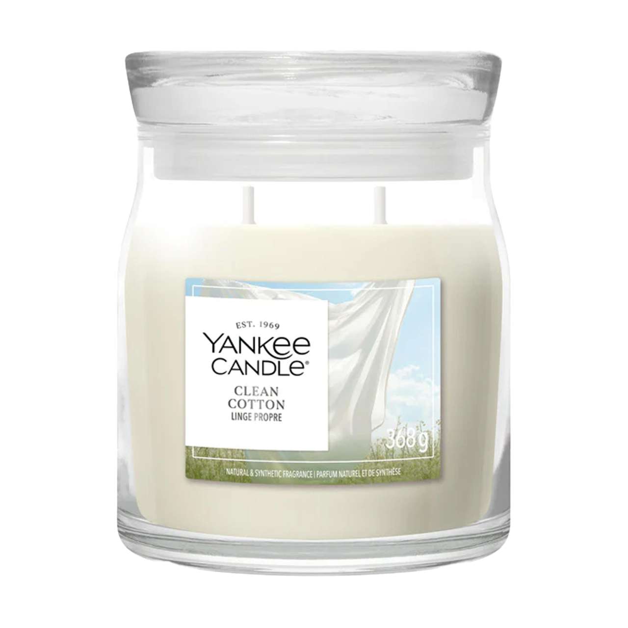 Yankee Candle Clean Cotton Medium Jar Duftkerze