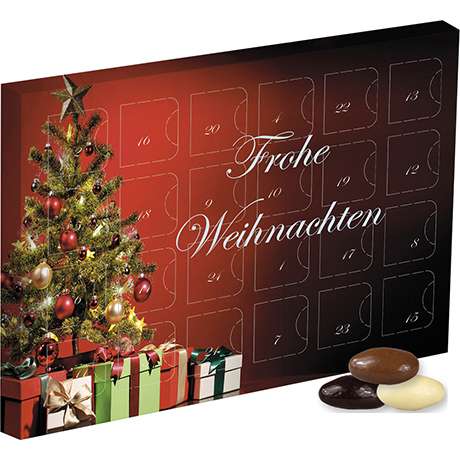 Mandel-Schoko-Trio, ca. 120g, Adventskalender Mini