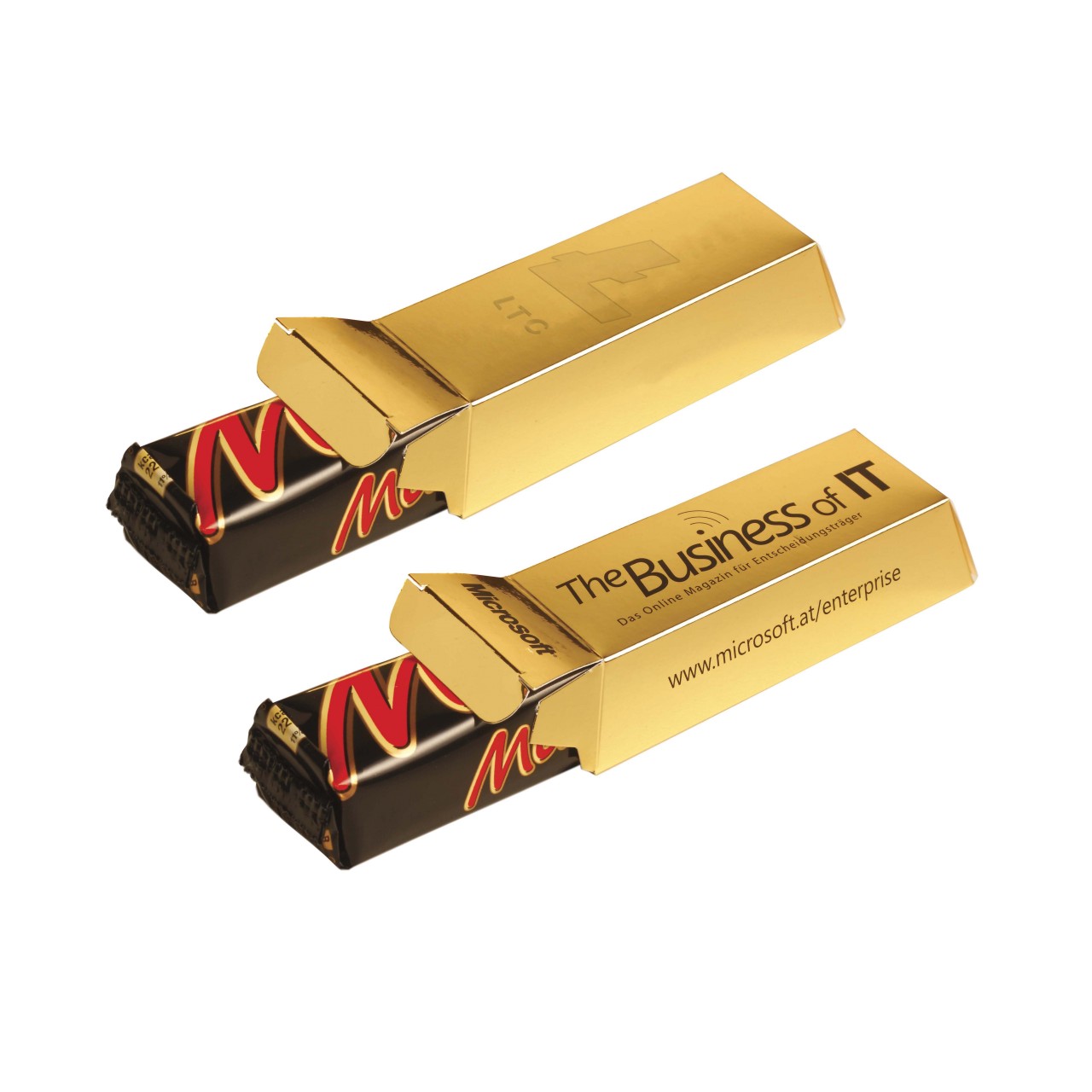 Mini Goldbarren mit Schokoriegel