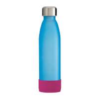 Flasche cyan, Hülle magenta