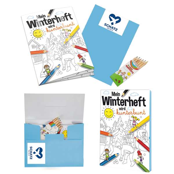 Malbuch / Mal-Set A6 - Winter