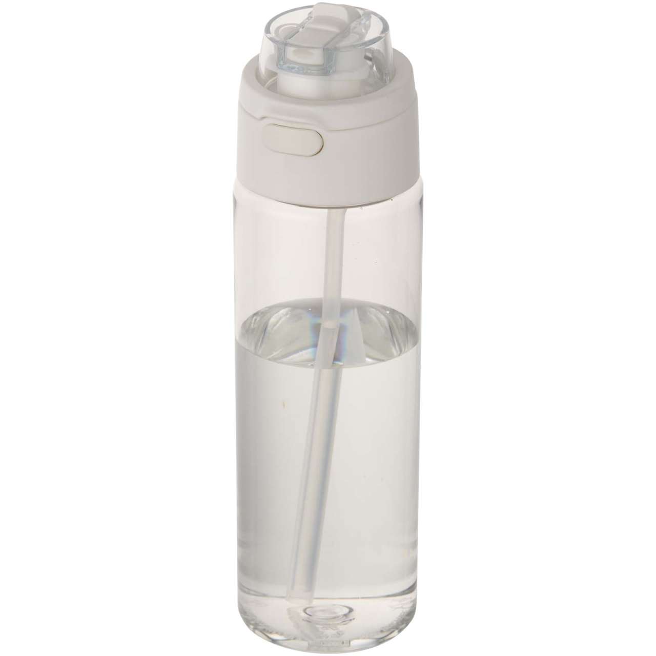 Theron 700 ml RCS-Wasserflasche aus recyceltem Kunststoff mit Multifunktionsdeckel und Klappstrohhal