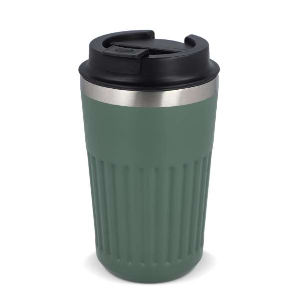 Recycelter Edelstahl-Thermobecher für Kaffee zum Mitnehmen, 400 ml