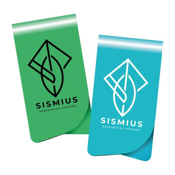 ROMINOX® Mehrweg-Büroklammer Prime Clip Color, idealer Mailingartikel für Dokumente, bis zu 12 Seite