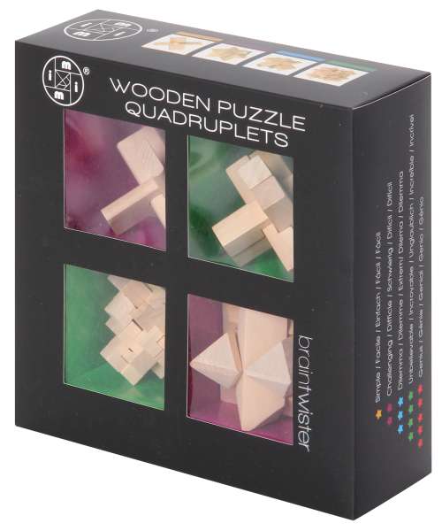 Wooden Puzzle Quadruplets