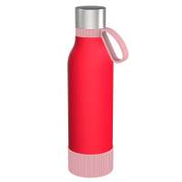 Flasche rot, Ring hellmagenta, Hülle hellmagenta