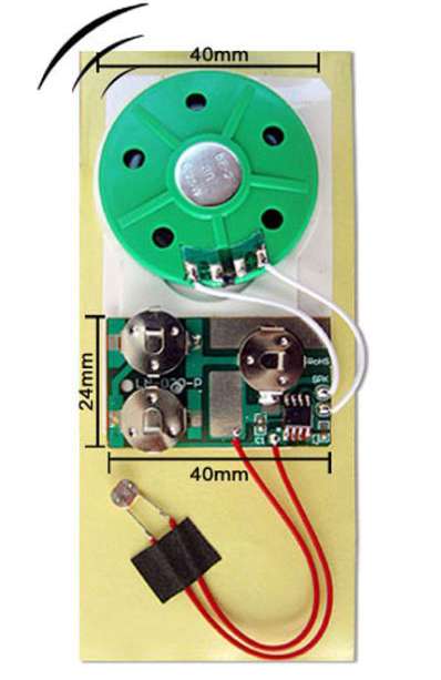 Soundmodul mit Lichtsensor zum Einkleben