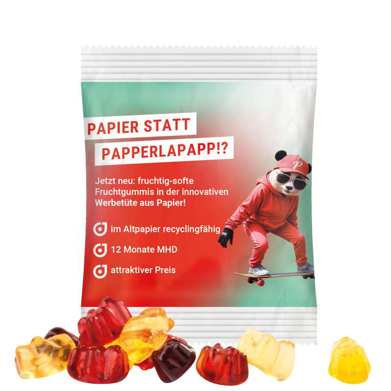 Minitüte 10 g Trolli 30% Fruchtsaft Bärchen