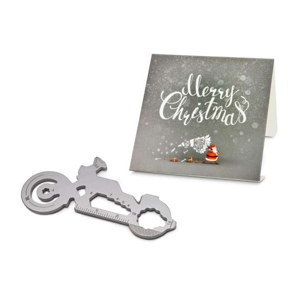 Geschenkartikel: ROMINOX® Key Tool Funktionen) im Motiv-Mäppchen Merry Christmas