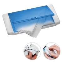 Weiß, Deckel für Griff Blau-transparent