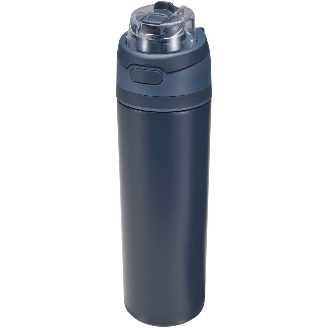Theron 800 ml RCS-Wasserflasche aus recyceltem, einwandigem Edelstahl mit Multifunktionsdeckel und K