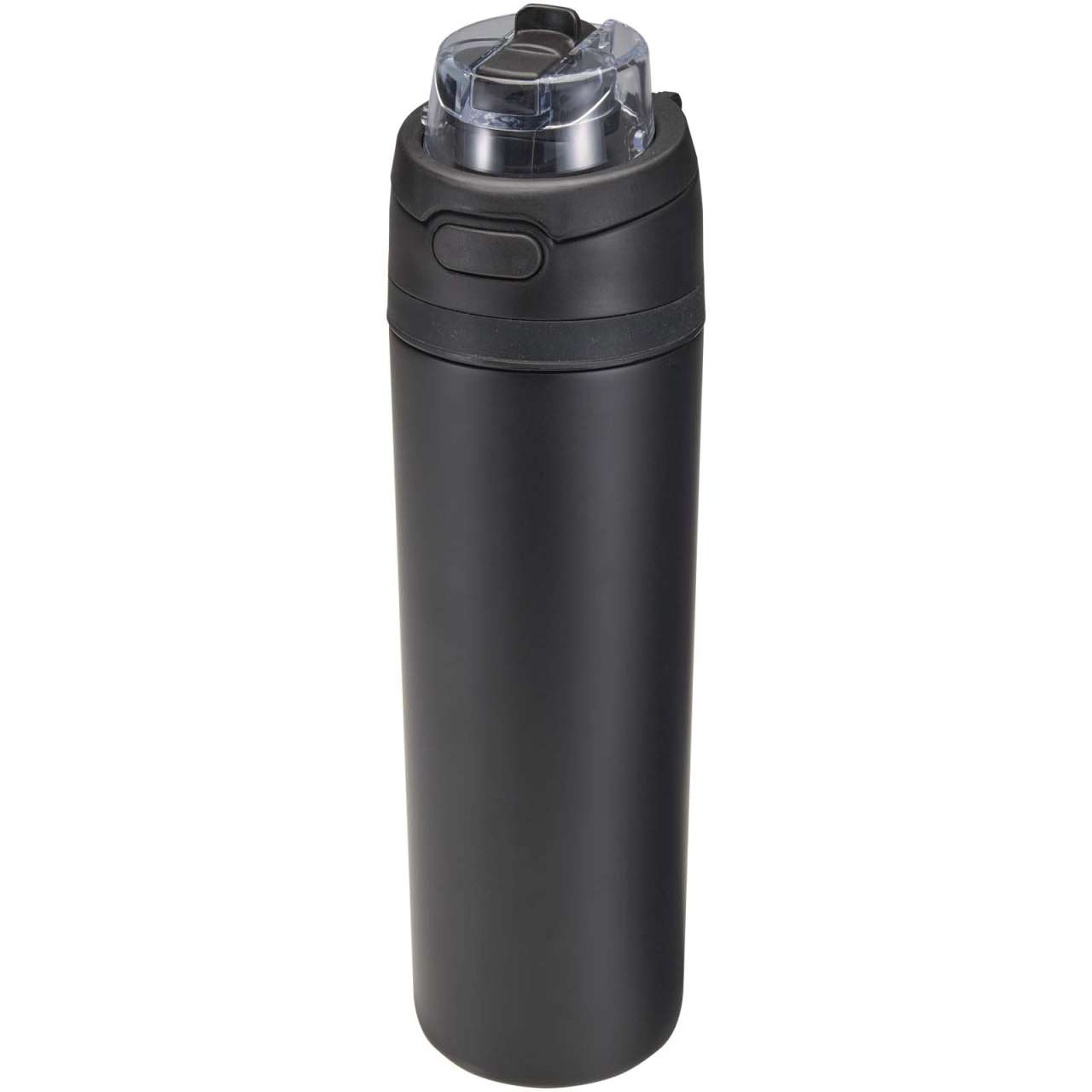 Theron 800 ml RCS-Wasserflasche aus recyceltem, einwandigem Edelstahl mit Multifunktionsdeckel und K