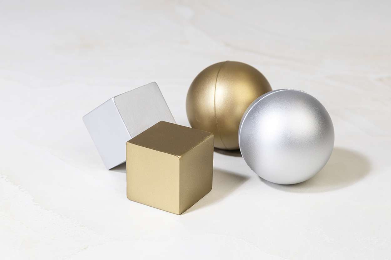 Metallic Antistressball Cubix Shine