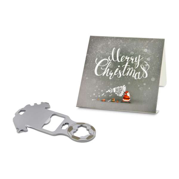 Geschenkartikel: ROMINOX® Key Tool Funktionen) im Motiv-Mäppchen Merry Christmas