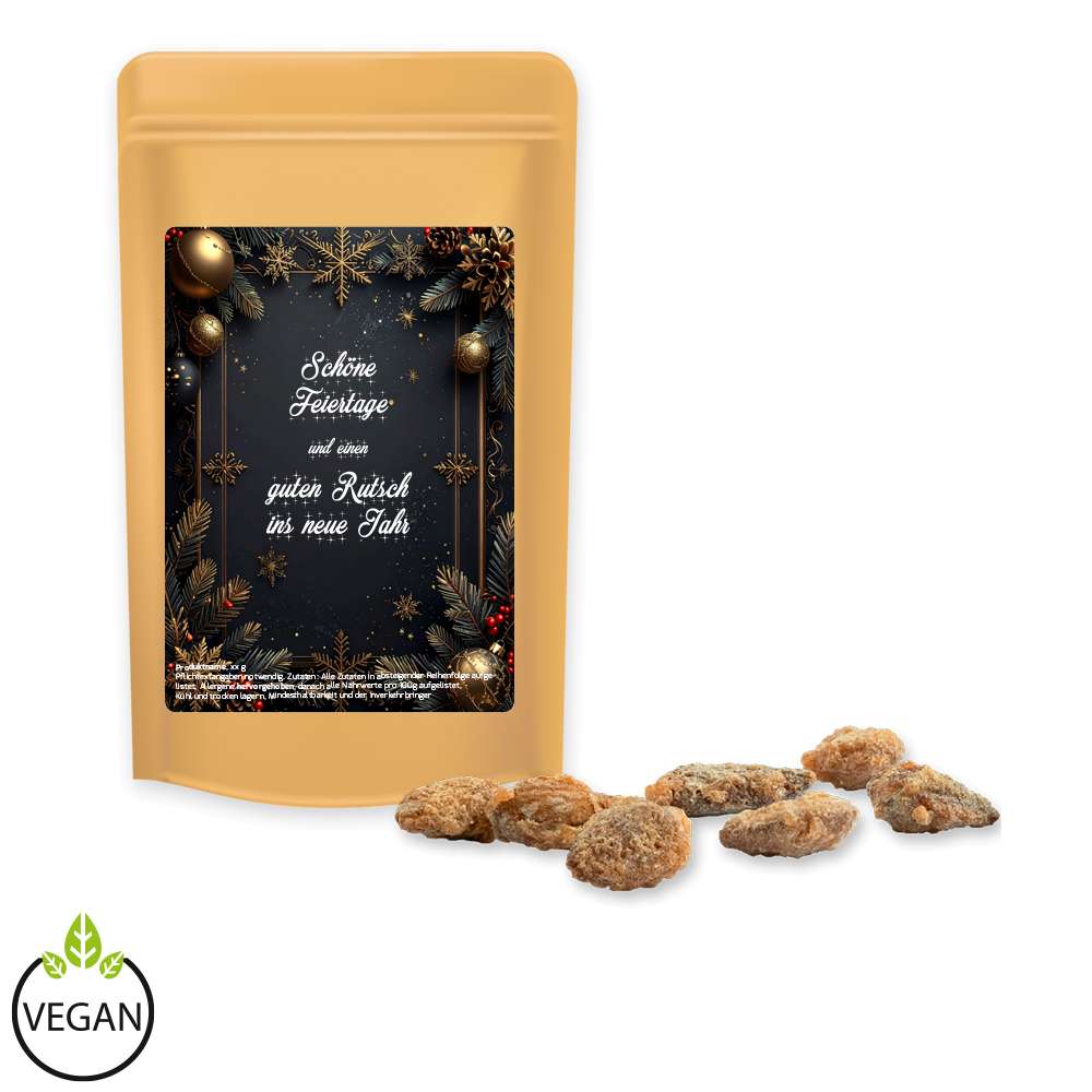 Feuergebrannte Mandeln ohne Zuckerzusatz, ca. 30g, Standbeutel Mini