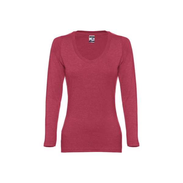 THC BUCHAREST WOMEN Langärmeliges tailliertes T-Shirt für Frauen aus Baumwolle