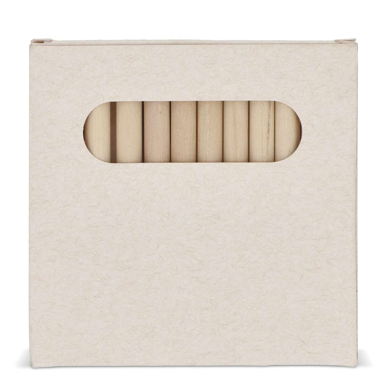 12 Buntstifte in einer Schachtel aus recyceltem Milchkarton