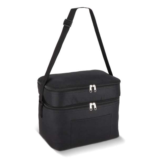R-PET 600D Doppelfach-Kühltasche 30 x 20 x 25cm 12L